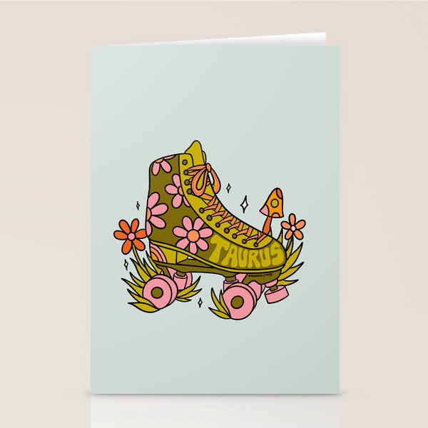 Taurus Roller Skate Stationery Card Gallery Image 2