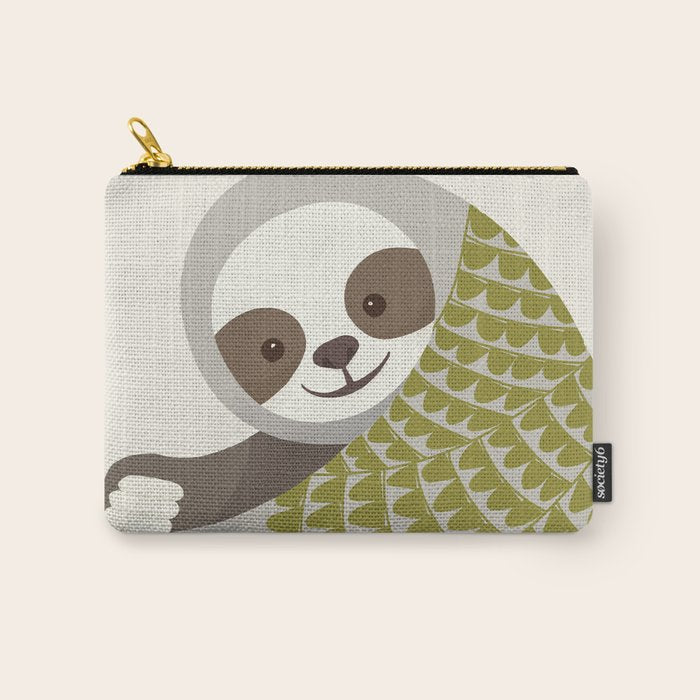 Whimsical Sloth Carry All Pouch Gallery Image 1
