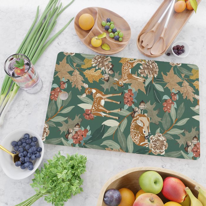 Deer in the autumn nature 22 Cutting Board Gallery Image 2
