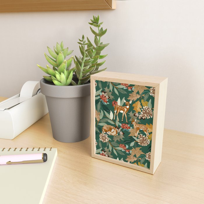 Deer in the autumn nature 22 Mini Art Print Gallery Image 2