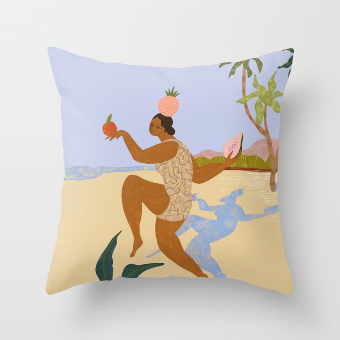 Balancing Act Throw Pillow Gallery Image 1