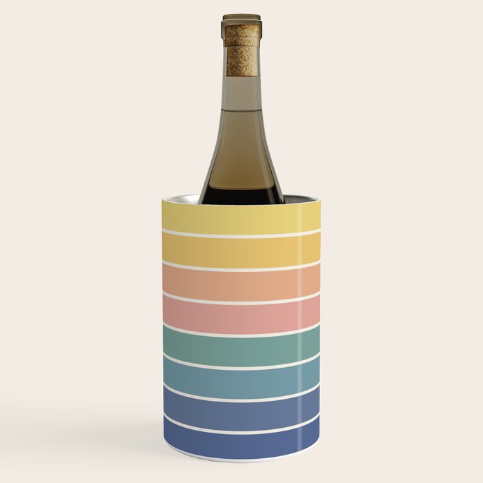 Gradient Arch XX Retro Mid Century Modern Rainbow Wine Chiller Gallery Image 2