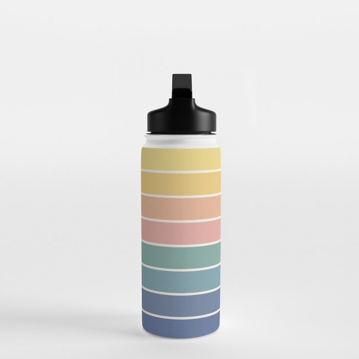 Gradient Arch XX Retro Mid Century Modern Rainbow Water Bottle Gallery Image 3