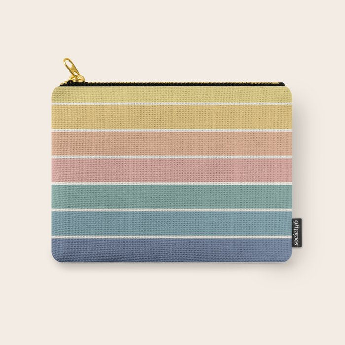 Gradient Arch XX Retro Mid Century Modern Rainbow Carry All Pouch Gallery Image 1