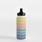Gradient Arch XX Retro Mid Century Modern Rainbow Water Bottle Gallery Image 2