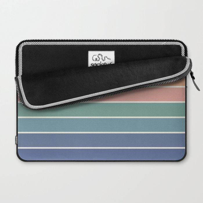 Gradient Arch XX Retro Mid Century Modern Rainbow Laptop Sleeve Gallery Image 2