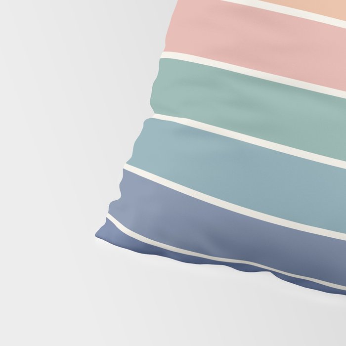 Gradient Arch XX Retro Mid Century Modern Rainbow Pillow Sham Gallery Image 4