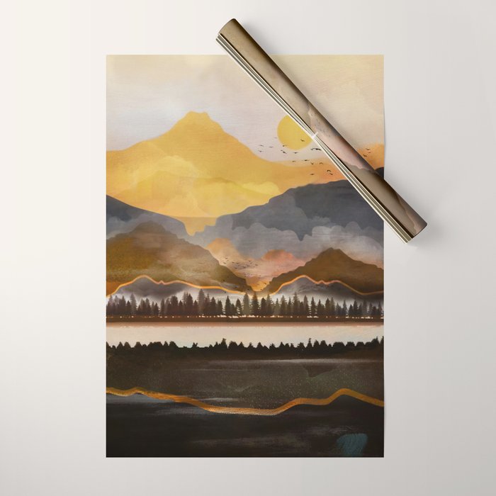 Pure Wilderness at Dusk Wrapping Paper Gallery Image 1