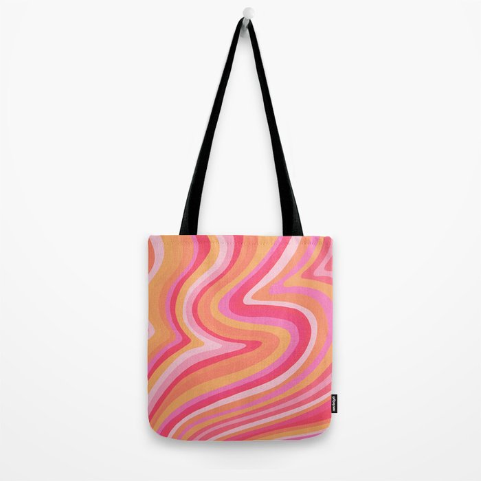 Sunshine Melt - Pink & Peach Palette Tote Bag Gallery Image 2