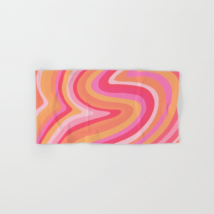 Sunshine Melt - Pink & Peach Palette Bath Towel Gallery Image 1