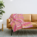 Sunshine Melt - Pink & Peach Palette Throw Blanket Gallery Image 1