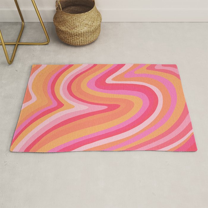 Sunshine Melt - Pink & Peach Palette Rug Gallery Image 1