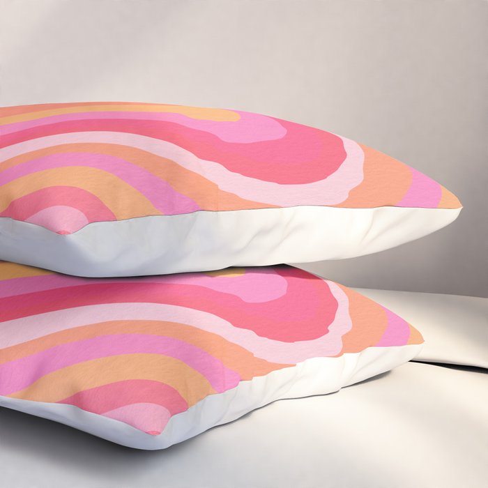 Sunshine Melt - Pink & Peach Palette Pillow Sham Gallery Image 3