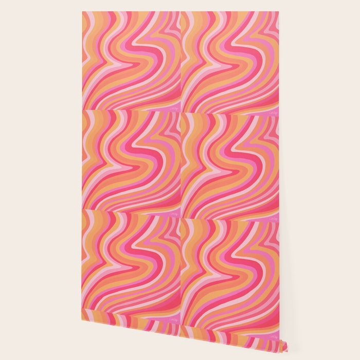 Sunshine Melt - Pink & Peach Palette Wallpaper Gallery Image 2