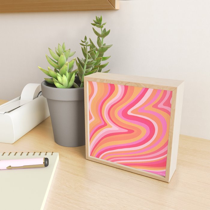 Sunshine Melt - Pink & Peach Palette Mini Art Print Gallery Image 2