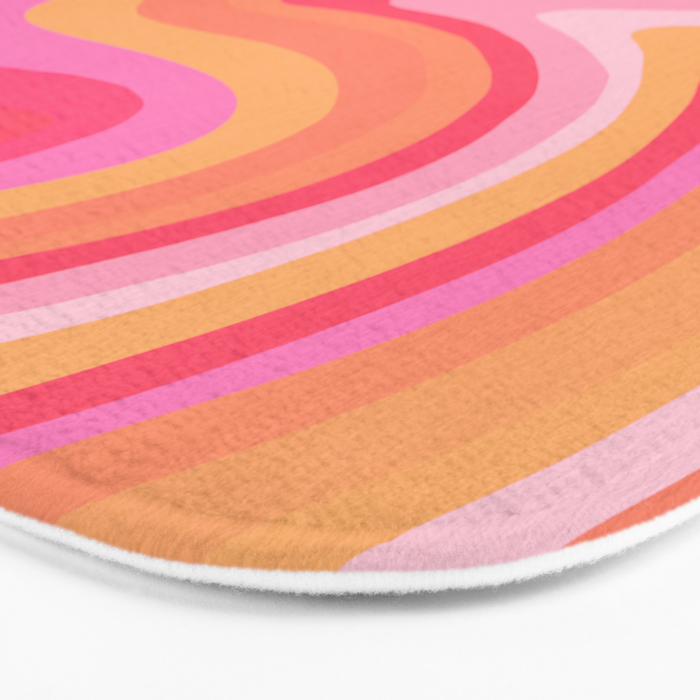 Sunshine Melt - Pink & Peach Palette Bath Mat Gallery Image 3