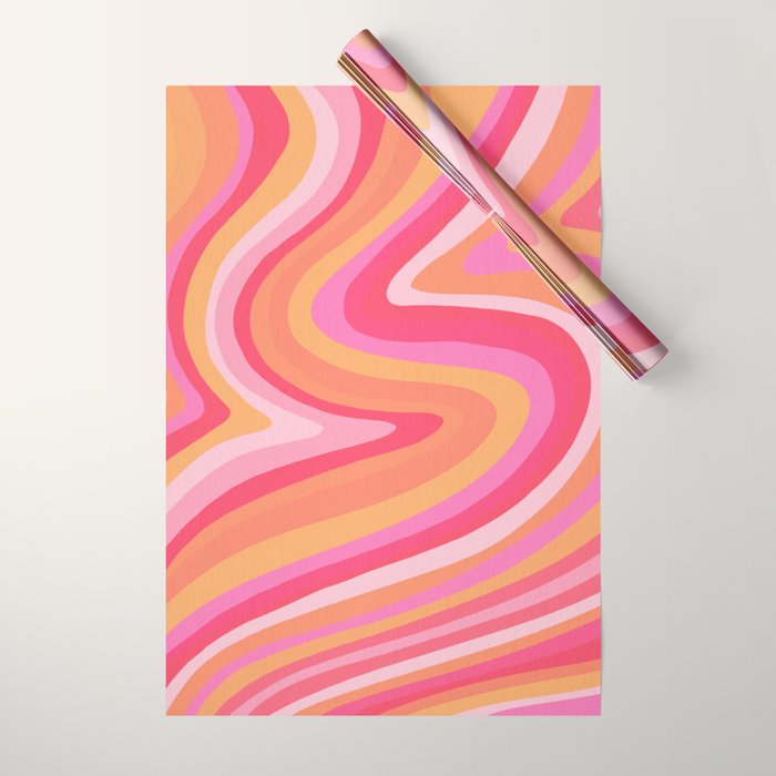 Sunshine Melt - Pink & Peach Palette Wrapping Paper Gallery Image 1