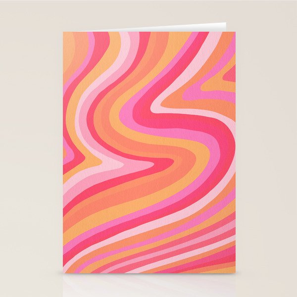 Sunshine Melt - Pink & Peach Palette Stationery Card Gallery Image 2