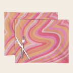 Sunshine Melt - Pink & Peach Palette Placemat Gallery Image 1