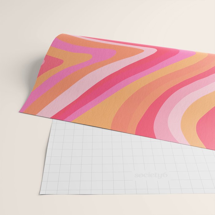 Sunshine Melt - Pink & Peach Palette Wrapping Paper Gallery Image 2