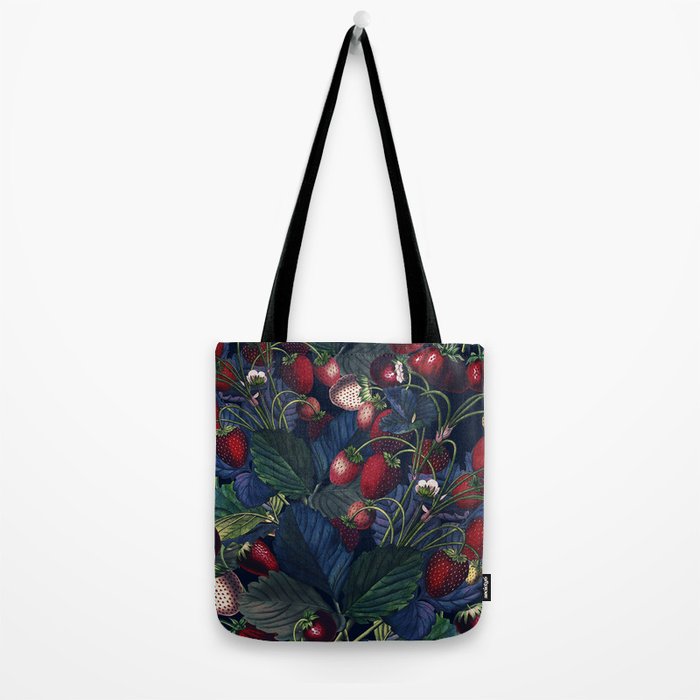 Strawberry Fields Forever III - Night Tote Bag Gallery Image 2