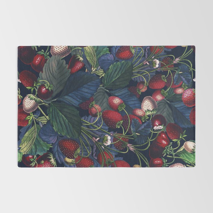 Strawberry Fields Forever III - Night Rug Gallery Image 2