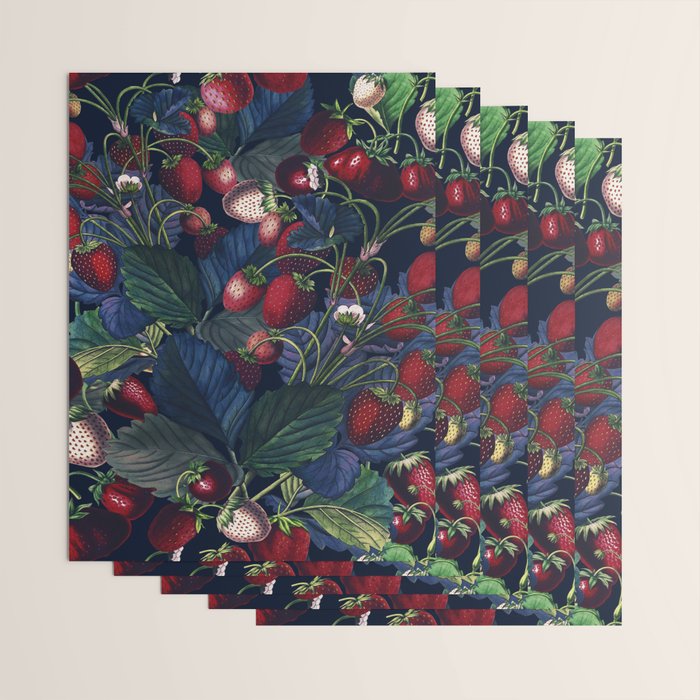 Strawberry Fields Forever III - Night Wrapping Paper Gallery Image 3