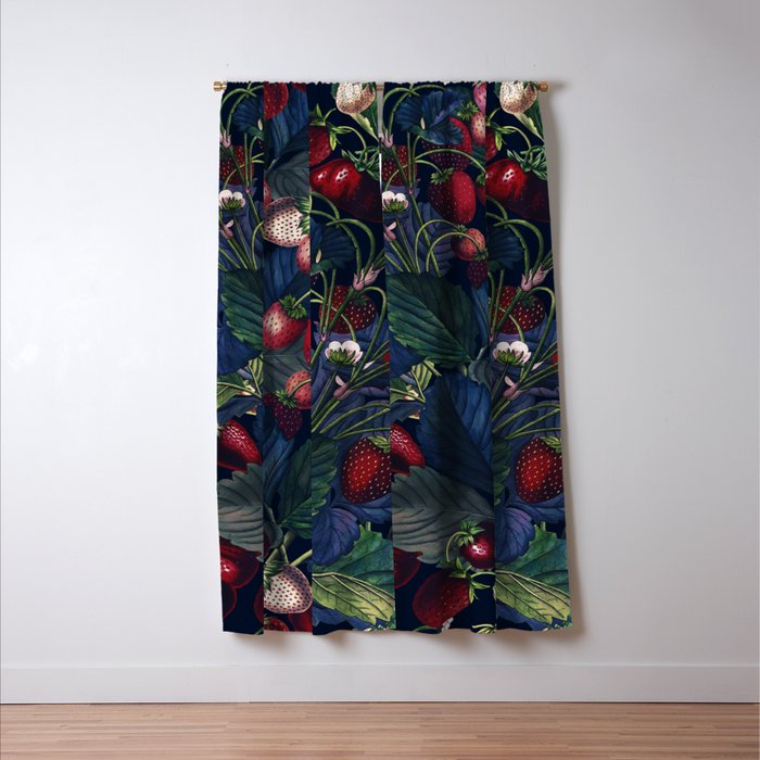 Strawberry Fields Forever III - Night Window Curtain Gallery Image 3