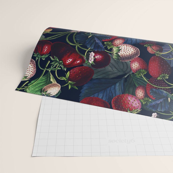 Strawberry Fields Forever III - Night Wrapping Paper Gallery Image 2
