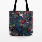 Strawberry Fields Forever III - Night Tote Bag Gallery Image 1