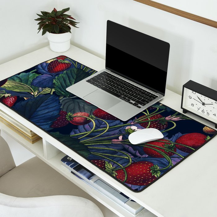 Strawberry Fields Forever III - Night Desk Mat Gallery Image 2