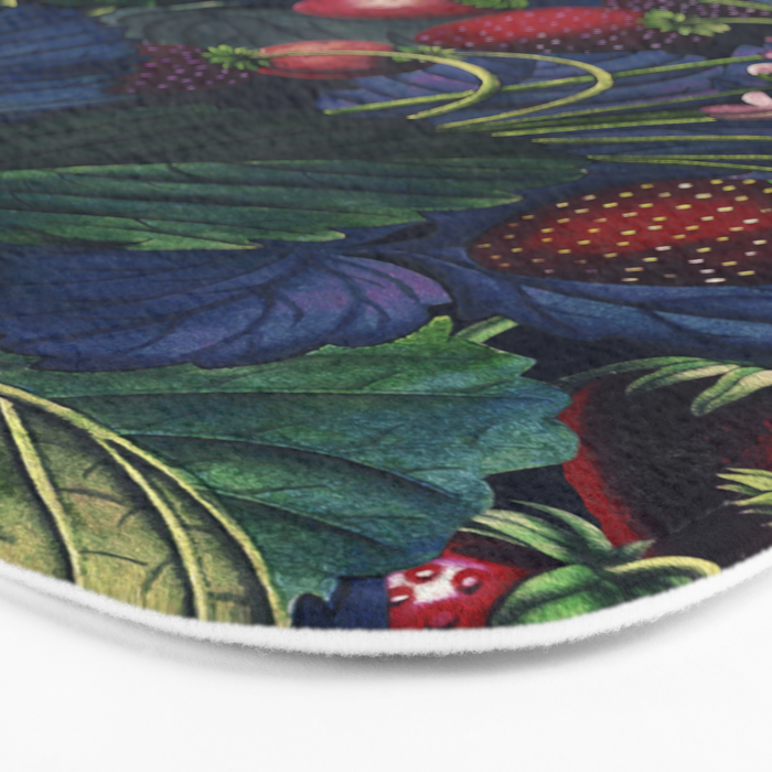 Strawberry Fields Forever III - Night Bath Mat Gallery Image 3