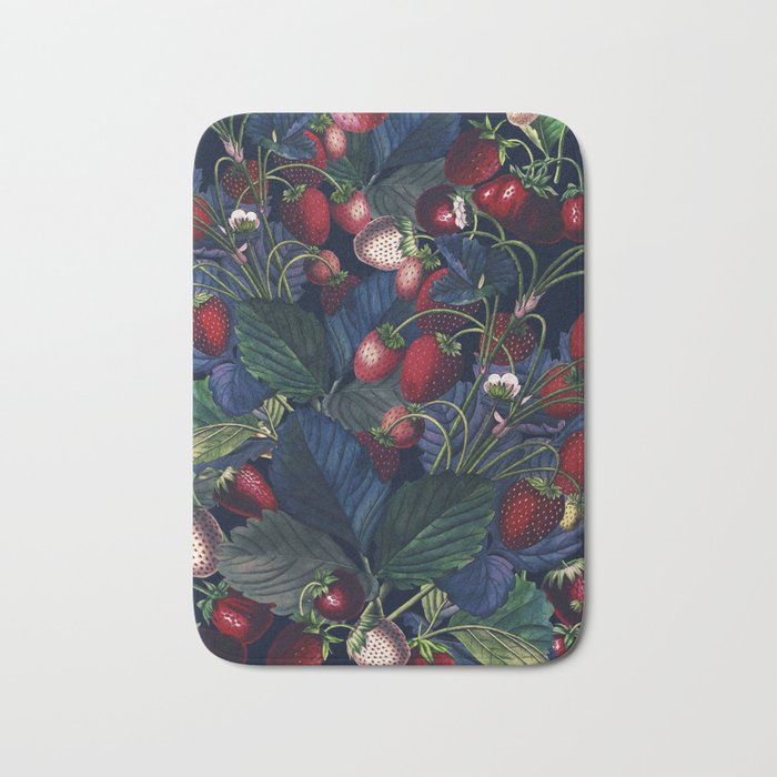 Strawberry Fields Forever III - Night Bath Mat Gallery Image 1