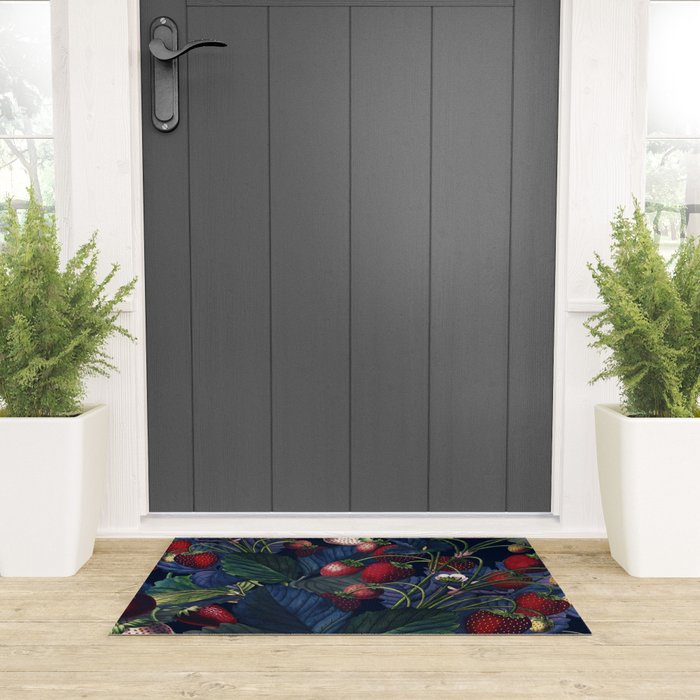 Strawberry Fields Forever III - Night Welcome Mat Gallery Image 3