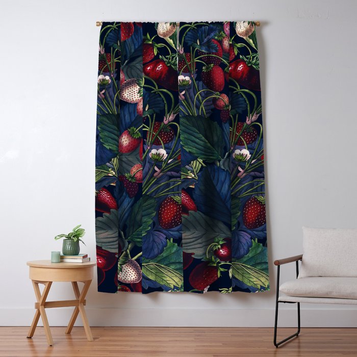 Strawberry Fields Forever III - Night Window Curtain Gallery Image 5