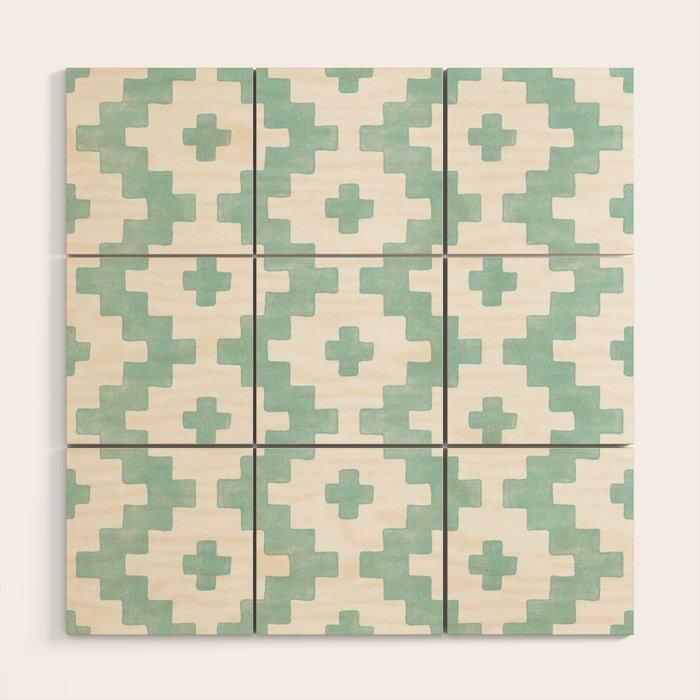 Taos - Turquoise  Wood Wall Art Gallery Image 1