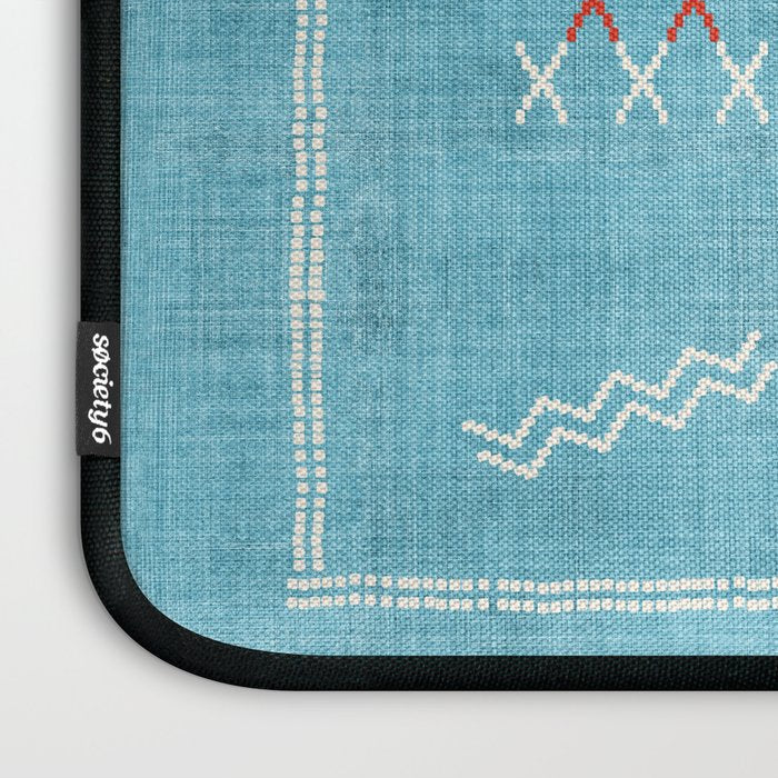Casablanca Aqua Kilim Laptop Sleeve Gallery Image 3