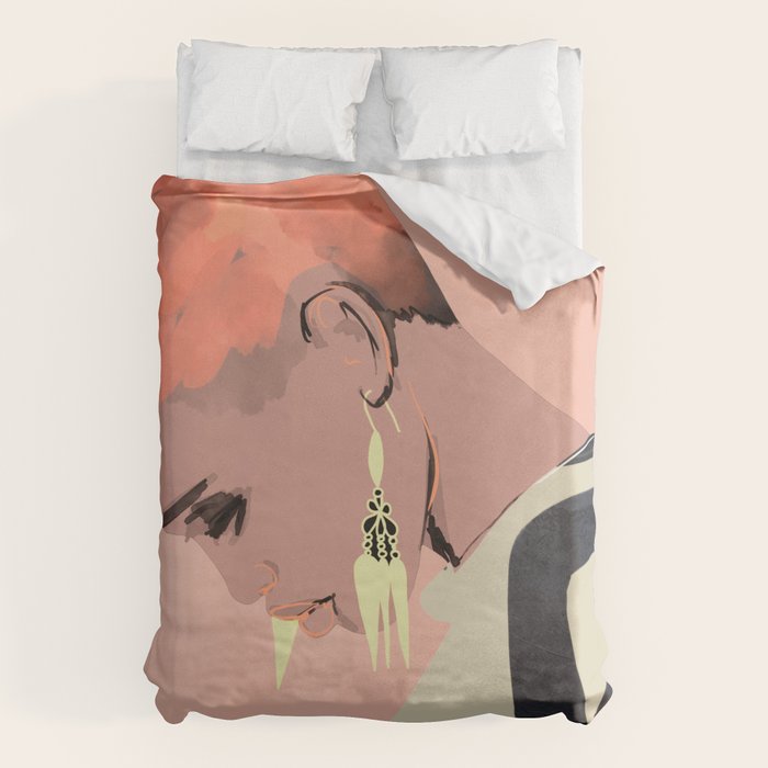 Girl Portrait 29 Duvet Cover Gallery Image 1