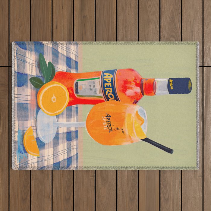 Aperol Spritz Outdoor Rug Gallery Image 1