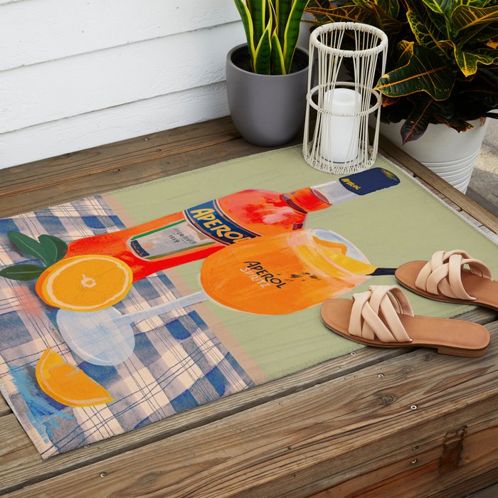 Aperol Spritz Outdoor Rug Gallery Image 2