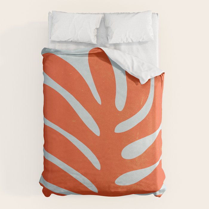 Fire Red: Wild Leaf | Matisse Foliage Paper Cutouts 01 Duvet Cover Gallery Image 6