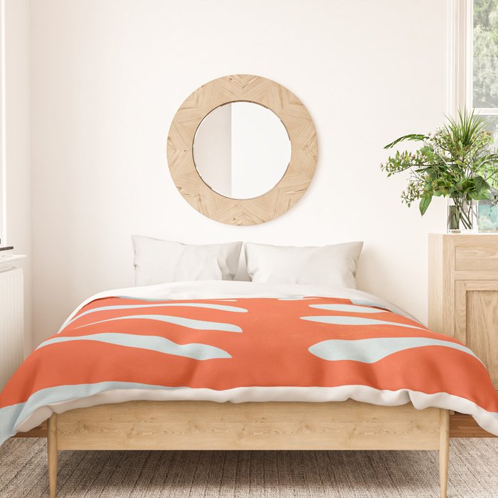 Fire Red: Wild Leaf | Matisse Foliage Paper Cutouts 01 Duvet Cover Gallery Image 3