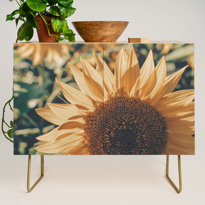 Happy Sunflower Field Credenza Gallery Image 1