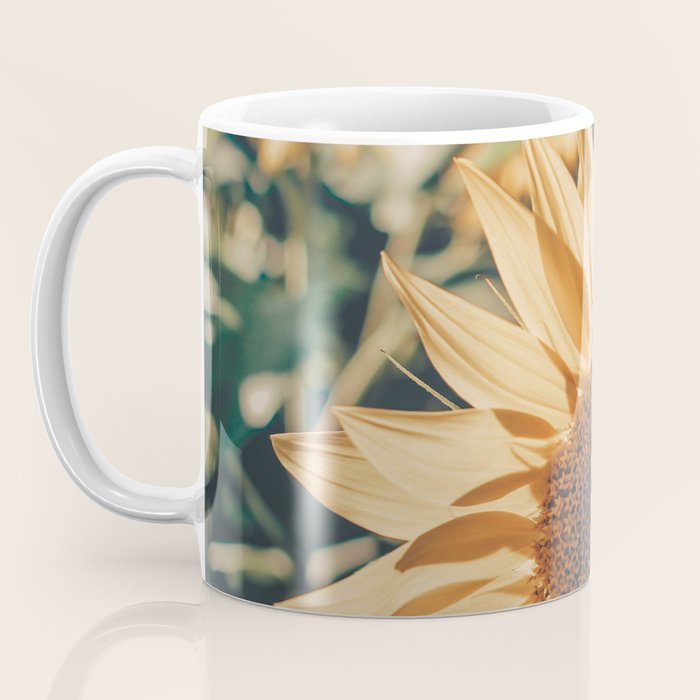 Happy Sunflower Field Coffee Mug Gallery Image 3