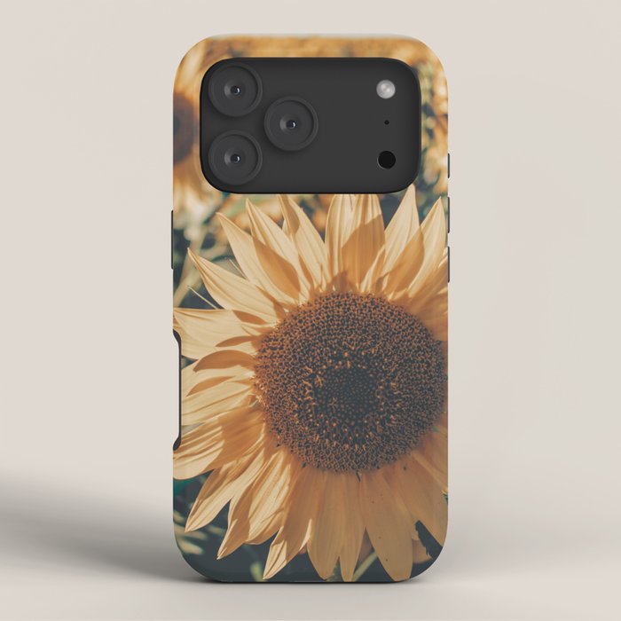 Happy Sunflower Field iPhone Case Gallery Image 3
