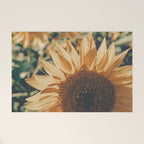 Happy Sunflower Field Welcome Mat Gallery Image 1