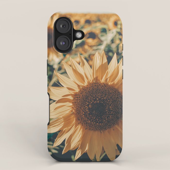 Happy Sunflower Field iPhone Case Gallery Image 1