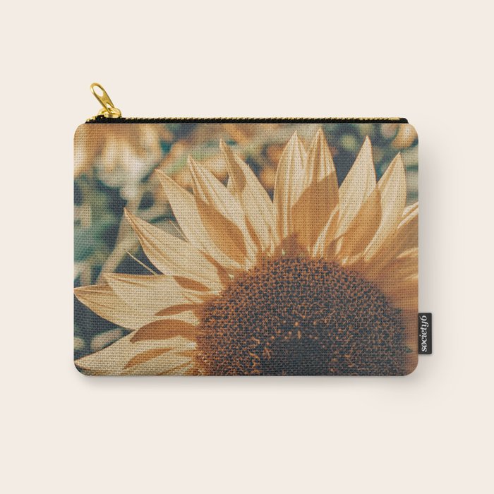 Happy Sunflower Field Carry All Pouch Gallery Image 1