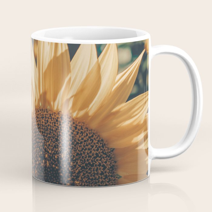 Happy Sunflower Field Coffee Mug Gallery Image 1