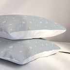 Cafe Floral - Dusty Blue Pillow Sham Gallery Image 3